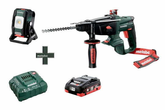 Перфоратор аккумуляторный METABO KHA 18 LTX (T0526) + прожектор BSA 12-18