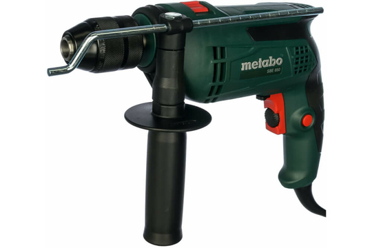 Дрель ударная Metabo SBE 650 (600671510) Кейс, Патрон БЗП