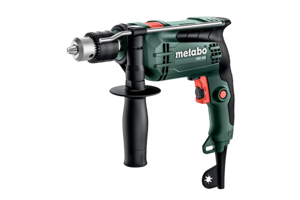 Дрель ударная Metabo SBE 650 (600742000) Картон, Ключевой патрон