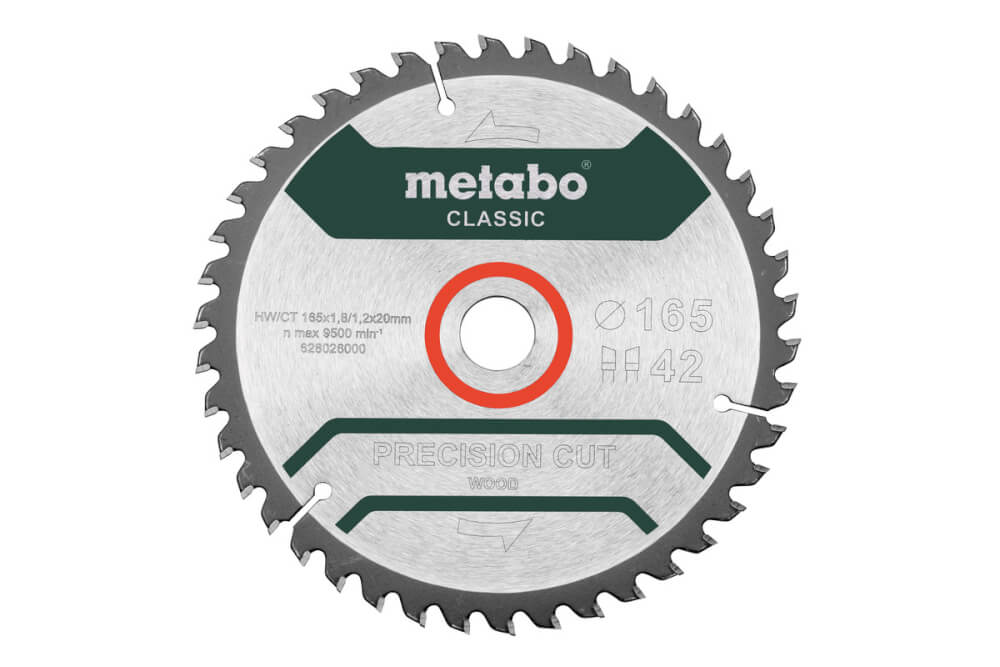 Диск пильный по дереву METABO PRECISION CUT WOOD 165х20х42T (628026000)