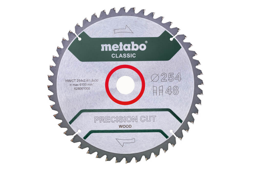 Диск пильный по дереву METABO 254х30х48T (628061000)